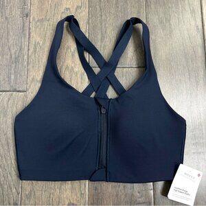 Lululemon NWT Energy Zip-Front Bra *High-Support, B–G Cups True Navy